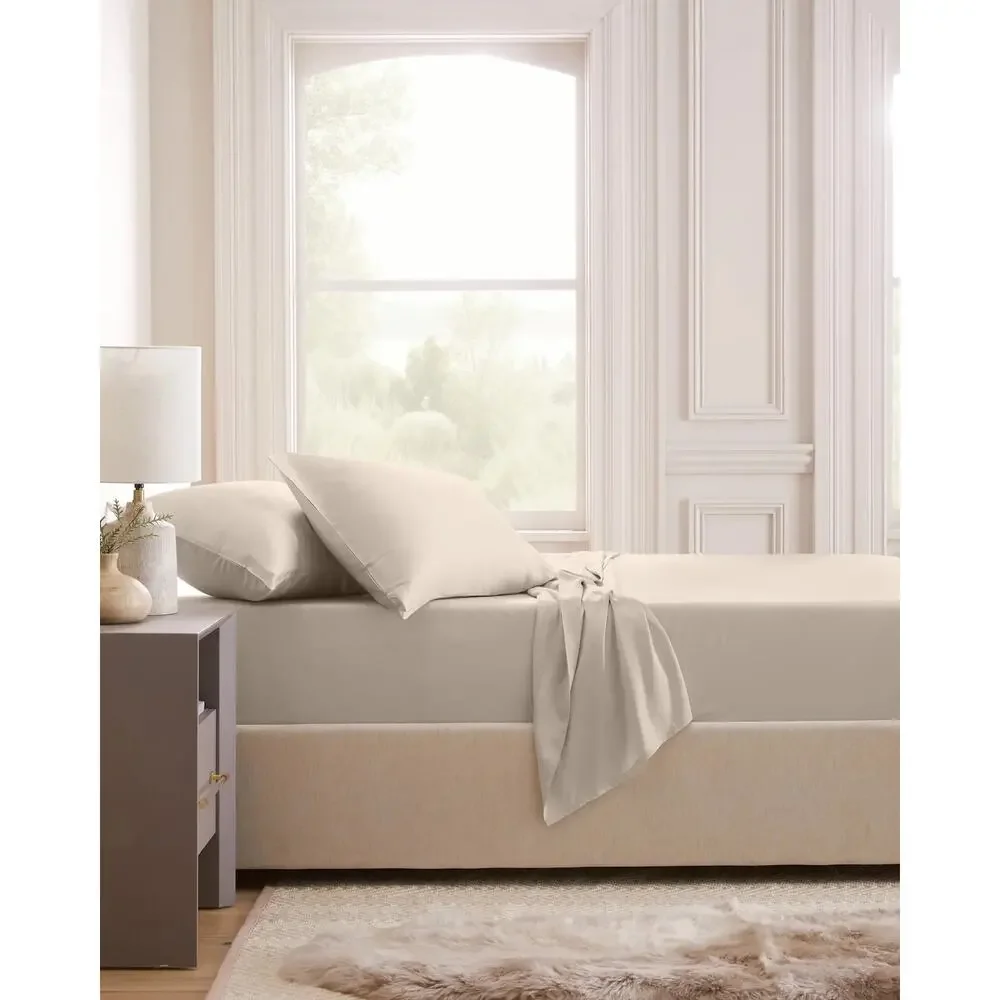 Quince Bamboo Sheet Set Full Sand NWOT Store Return